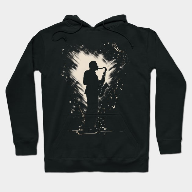 Saxophone Music Hoodie by Nerd_art